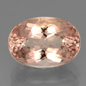 5.21 ct Pink Morganite Gemstone, Morganite Gem in Oval Facet Shape for Sale.