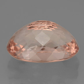 Morganite Gemstone in 12.9 x 9.1 mm Size for Sale, Morganite Stone in Salmon Color