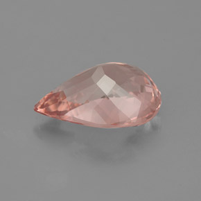 Morganite Gemstone in 12 x 8.7 mm Size for Sale, Morganite Stone in Salmon Color
