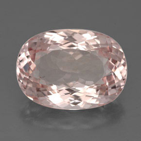 4.46 ct Pink Morganite Gemstone, Morganite Gem in Oval Portuguese-Cut Shape for Sale.