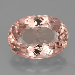 4.85 ct Pink Morganite Gemstone, Morganite Gem in Oval Portuguese-Cut Shape for Sale.