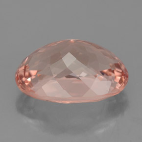 Morganite Gemstone in 11.7 x 9.2 mm Size for Sale, Morganite Stone in Salmon Color