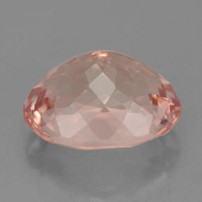 Morganite Gemstone in 11.5 x 9.2 mm Size for Sale, Morganite Stone in Salmon Color
