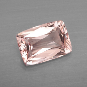 2.19 ct Pink Morganite Gemstone, Morganite Gem in Baguette / Scissor Cut Shape for Sale.