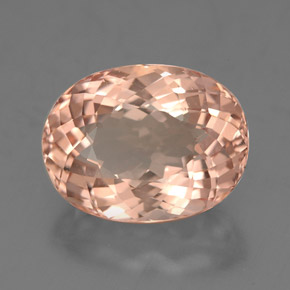 4.64 ct Pink Morganite Stone, Natural Morganite in Oval Portuguese-Cut Shape for Sale