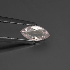 0.35 ct Pink Morganite Gemstone, Morganite Gem in Marquise Facet Shape for Sale.