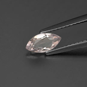 0.35 ct Pink Morganite Stone, Natural Morganite in Marquise Facet Shape for Sale