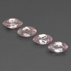 2.14 ct Pink Morganite Gemstone, Morganite Gem in Marquise Facet Shape for Sale.