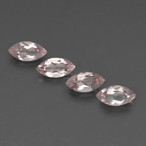 2.01 ct Pink Morganite Gemstone, Morganite Gem in Marquise Facet Shape for Sale.