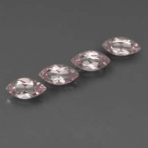 2.03 ctw Pink Morganite Stones, Natural Morganite in Marquise Facet Shape for Sale