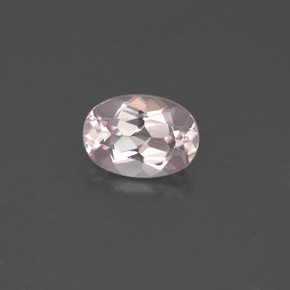 0.73 ct Pink Morganite Gemstone, Morganite Gem in Oval Facet Shape for Sale.