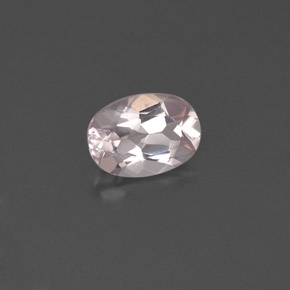 0.73 ct Pink Morganite Stone, Natural Morganite in Oval Facet Shape for Sale