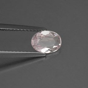 0.68 ct Pink Morganite Stone, Natural Morganite in Oval Facet Shape for Sale