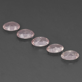 Morganite Gemstone in 7 x 5 mm (calibrated) Size for Sale, Morganite Stone in Light Pink Color