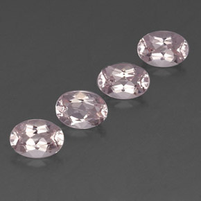 3.03 ct Pink Morganite Stone, Natural Morganite in Oval Facet Shape for Sale