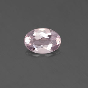 0.49 ct Pink Morganite Gemstone, Morganite Gem in Oval Facet Shape for Sale.