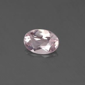 0.49 ct Pink Morganite Stone, Natural Morganite in Oval Facet Shape for Sale