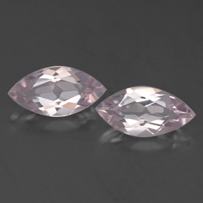 0.98 ct Pink Morganite Gemstone, Morganite Gem in Marquise Facet Shape for Sale.