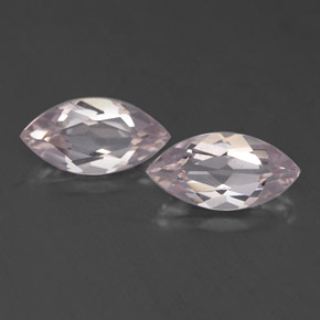 0.96 ct Pink Morganite Gemstone, Morganite Gem in Marquise Facet Shape for Sale.