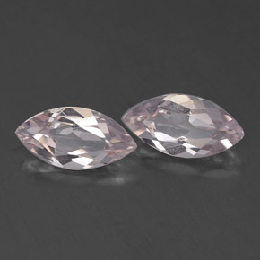 0.96 ct Pink Morganite Stone, Natural Morganite in Marquise Facet Shape for Sale