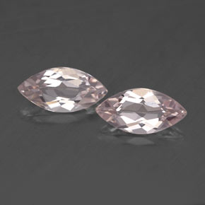 0.92 ct Pink Morganite Gemstone, Morganite Gem in Marquise Facet Shape for Sale.
