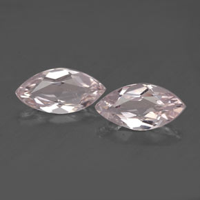 0.89 ct Pink Morganite Gemstone, Morganite Gem in Marquise Facet Shape for Sale.