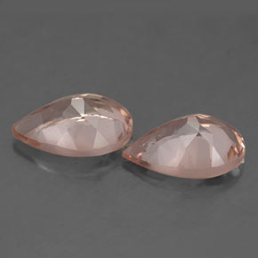 Morganite Gemstone in 10 x 7 mm (calibrated) Size for Sale, Morganite Stone in Light Pink Color