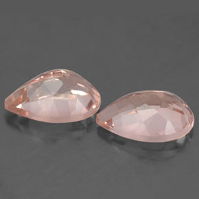 Morganite Gemstone in 10 x 7 mm (calibrated) Size for Sale, Morganite Stone in Light Pink Color