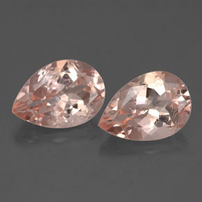 3.49 ct Pink Morganite Gemstone, Morganite Gem in Pear Facet Shape for Sale.