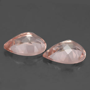 Morganite Gemstone in 10 x 7 mm (calibrated) Size for Sale, Morganite Stone in Light Pink Color