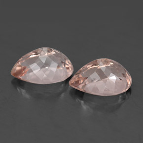 Morganite Gemstone in 10 x 7 mm (calibrated) Size for Sale, Morganite Stone in Light Pink Color