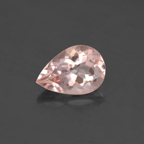 1.80 ct Pink Morganite Gemstone, Morganite Gem in Pear Facet Shape for Sale.