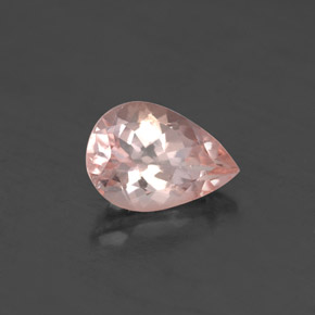 1.80 ct Pink Morganite Stone, Natural Morganite in Pear Facet Shape for Sale