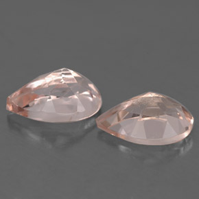 Morganite Gemstone in 9 x 6 mm (calibrated) Size for Sale, Morganite Stone in Light Pink Color