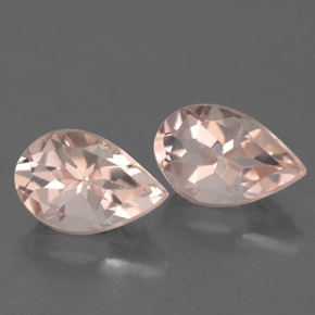 2.70 ct Pink Morganite Stone, Natural Morganite in Pear Facet Shape for Sale