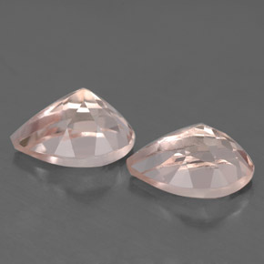 Morganite Gemstone in 9 x 6 mm (calibrated) Size for Sale, Morganite Stone in Light Pink Color