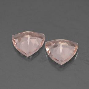 Morganite Gemstone in 8 x 8 mm (calibrated) Size for Sale, Morganite Stone in Light Pink Color