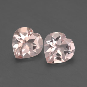 2.65 ct Pink Morganite Stone, Natural Morganite in Heart Facet Shape for Sale