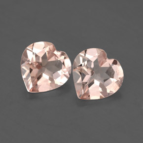 2.68 ct Pink Morganite Stone, Natural Morganite in Heart Facet Shape for Sale
