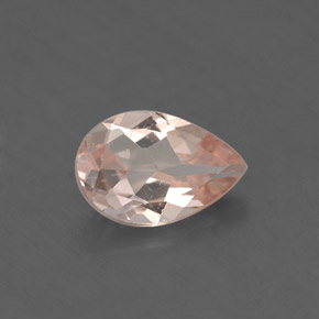 1.15 ct Pink Morganite Stone, Natural Morganite in Pear Facet Shape for Sale