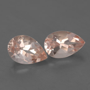 2.81 ct Pink Morganite Stone, Natural Morganite in Pear Facet Shape for Sale
