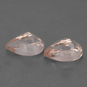 Morganite Gemstone in 9 x 6 mm (calibrated) Size for Sale, Morganite Stone in Light Pink Color