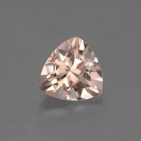 1.84 ct Pink Morganite Gemstone, Morganite Gem in Trillion Facet Shape for Sale.