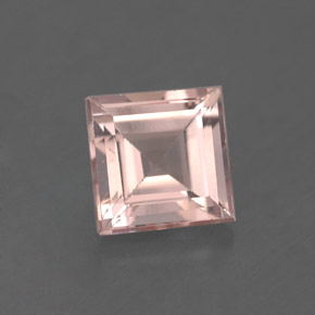 1.84 ct Pink Morganite Gemstone, Morganite Gem in Square Facet Shape for Sale.