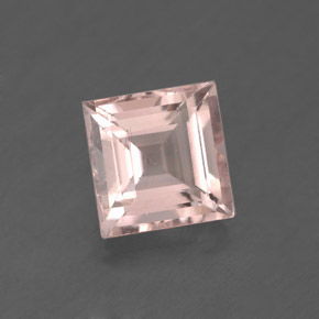 1.83 ct Pink Morganite Stone, Natural Morganite in Square Facet Shape for Sale