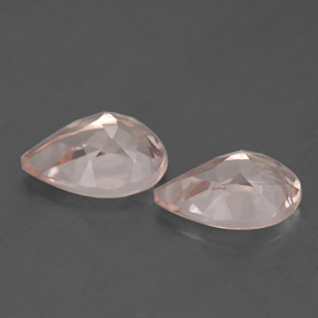 Morganite Gemstone in 9 x 6 mm (calibrated) Size for Sale, Morganite Stone in Light Pink Color