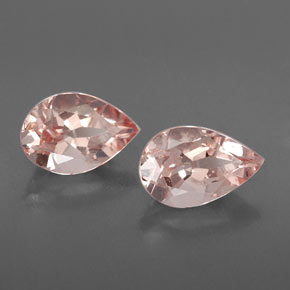 2.50 ct Pink Morganite Stone, Natural Morganite in Pear Facet Shape for Sale