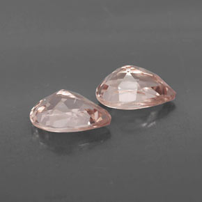 Morganite Gemstone in 9 x 6 mm (calibrated) Size for Sale, Morganite Stone in Light Pink Color