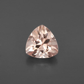 1.63 ct Pink Morganite Gemstone, Morganite Gem in Trillion Facet Shape for Sale.