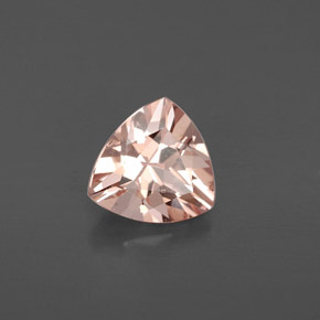 1.63 ct Pink Morganite Stone, Natural Morganite in Trillion Facet Shape for Sale